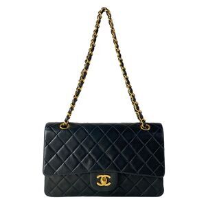 Chanel Double Flap Matelasse Shoulder Bag A01112